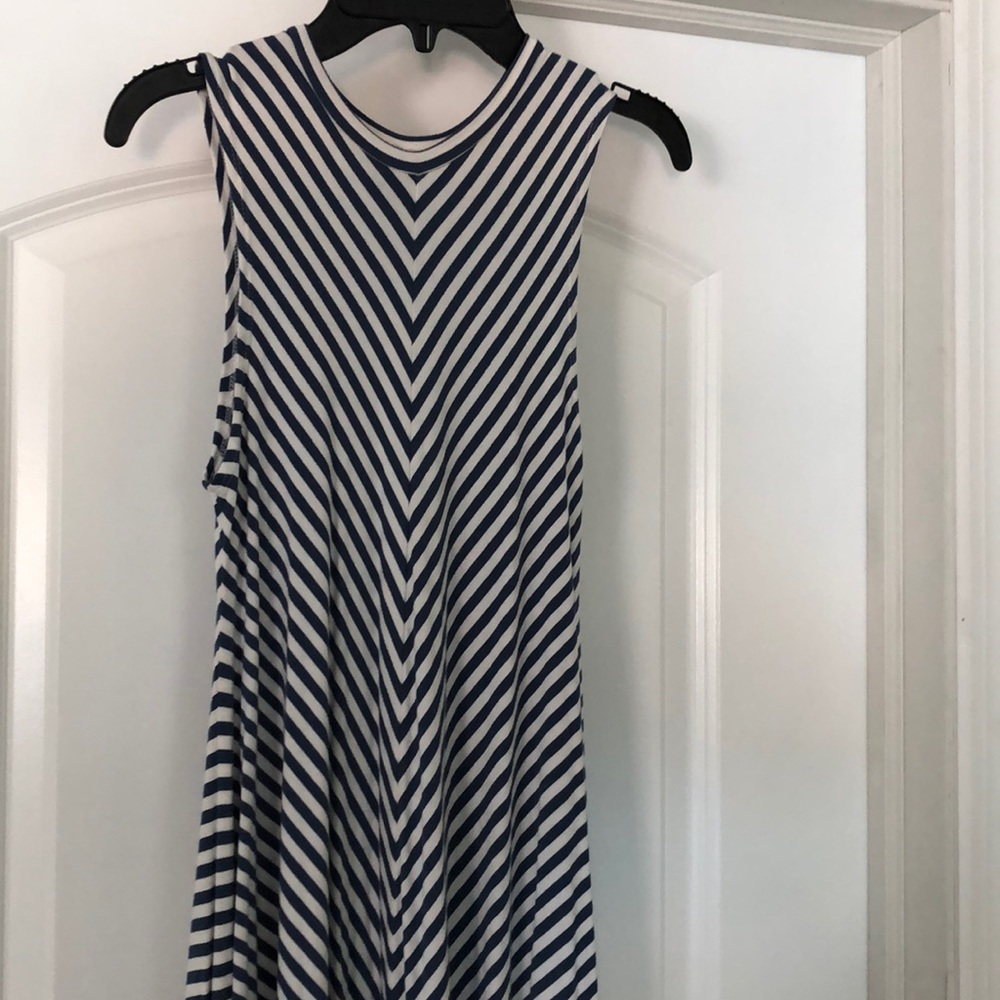 Nordstrom blue and white striped dress